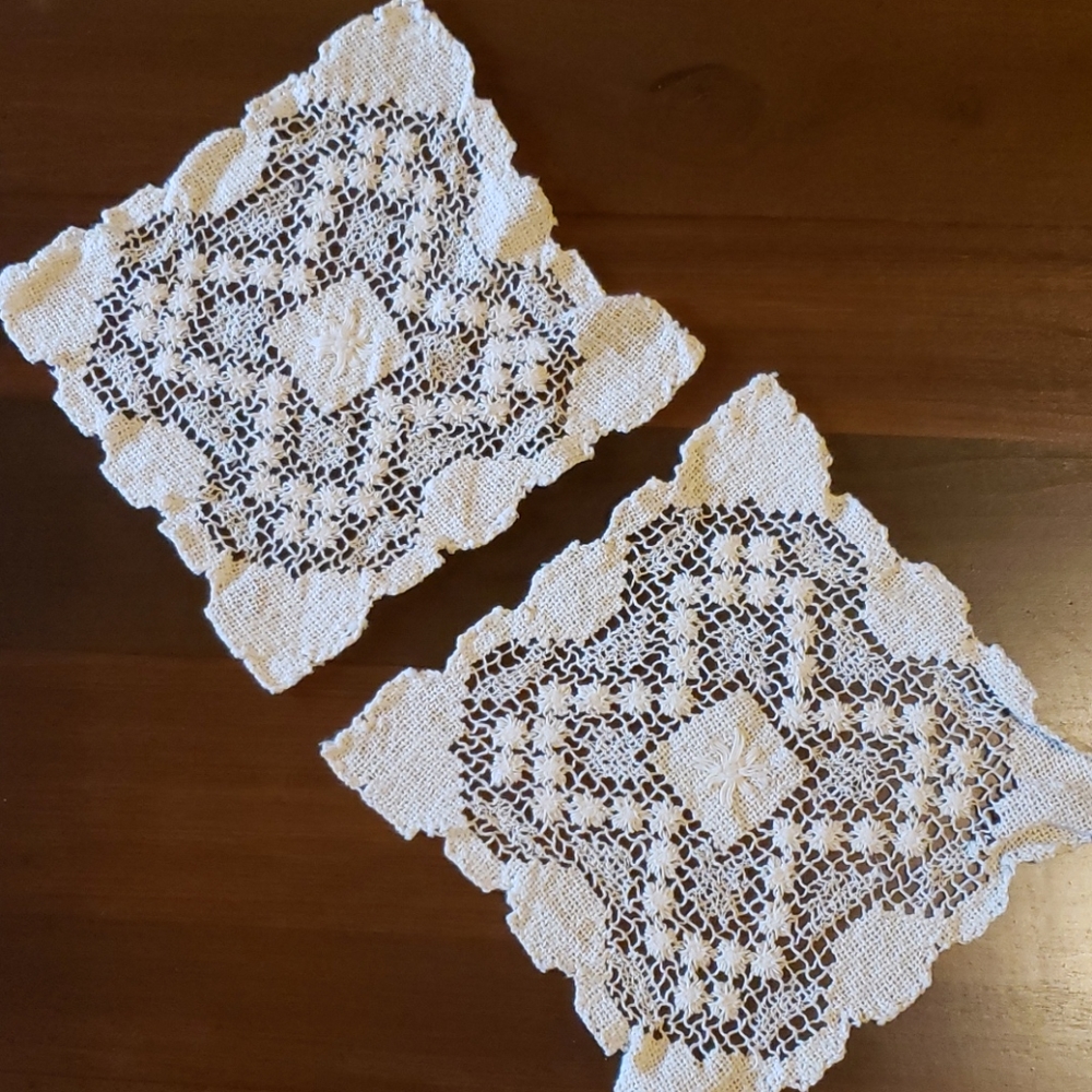 Pair of Crocheted Doilies